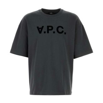 A.P.C. T-Shirts, male, Gray, Size: XL Oversize Grand VPC T-Shirt