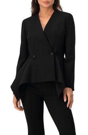 Ivonne Peplum Blazer in Black at Nordstrom, Size 14