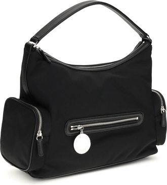 Stella McCartney Womens Dartmoor Shoulder Bag Ultra Black Nylon