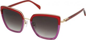 Tous Womens STOC19-560873 STOC19 56 560873 Sunglasses - Dark Red - One Size