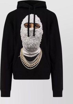 Ih Nom Uh Nit hooded cotton sweatshirt featuring graphic print