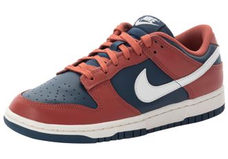 Nike Sneaker NIKE SPORTSWEAR Dunk Low, Damen, Gr. 36,5, canyon rust, summit wei&szlig;, valerian blau, Leder, Schuhe Sneaker