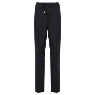 Lardini Slim-fit Trousers, male, Blue, M, Luxurious Wool/Silk/Cashmere Drawstring Trousers