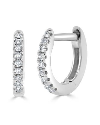 Sabrina Designs 14K 0.05 Ct. Tw. Diamond Huggie Earrings