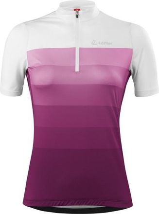 LOEFFLER Bike Jersey Half-Zip Rainbow Mid Velotrikot f&uuml;r Damen | lila