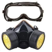 OEM Mascarilla Respiratoria, Kit De Mascarilla De Protecci&oacute;n Respiratoria Reutilizable, Mascarilla Qu&iacute;mica A Prueba De Polvo Y Gases Con Gafas Protectoras
