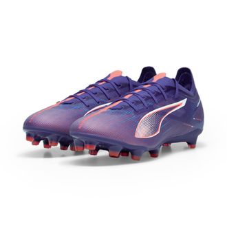 Puma Fussballschuh PUMA ULTRA 5 MATCH FG/AG, Gr. 46,5, blau (lapis lazuli, puma wei&szlig;, sunset glow), Synthetik, Schuhe Fussballschuh, f&uuml;r Rasenpl&auml;tze