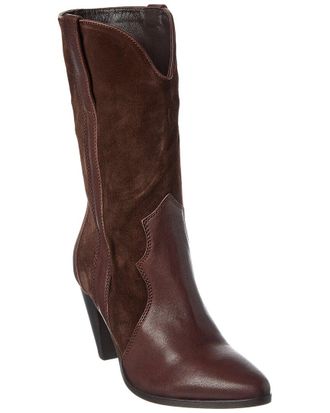 Free People Feather Heel Leather & Suede Boot