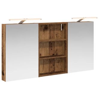 vidaXL Juego De Muebles De Ba&ntilde;o Con Estante 3 Pcs 120 X 10,5 X 60,5 Cm Vidaxl