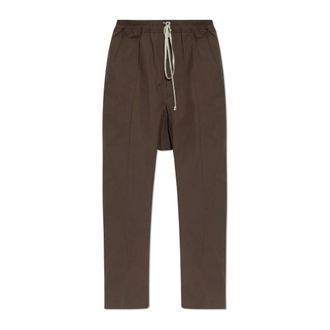 Rick Owens Straight Trousers, male, Brown, Size: XL Straight-leg Trousers