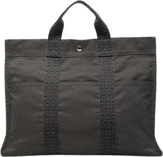 Herm&egrave;s Pre-owned Herline Tote MM - Dames - Vintage Shopper - Grijs - ONE Size - Vintage