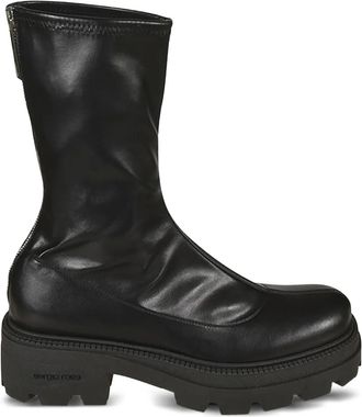 Sergio Rossi Milla laarzen met plateauzool en rits - Zwart