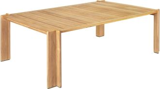 GUBI Atmosfera Dining Table Outdoor, 105 x 209 cm, teak