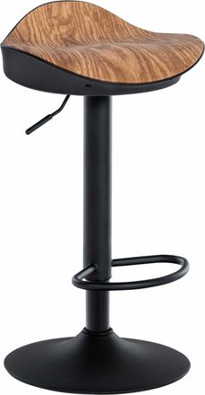 Clp Taburete de bar regulable y giratorio en Simil cuero Natural