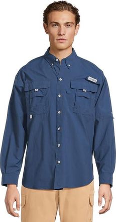 Columbia Bahamatm II Long Sleeve Shirt Mens Long Sleeve Button Up Carbon 1 : 2XL, Nylon