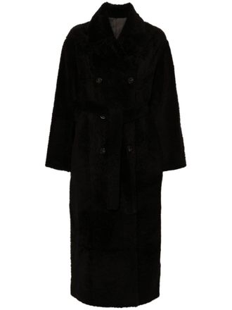 Yves Salomon Cappotto doppiopetto - Nero