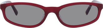 Miu Miu Grey Irregular Ladies Sunglasses MU A06SF 21I80Q 54