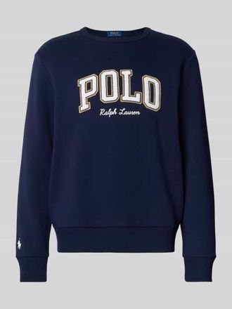 Polo Ralph Lauren Loose Fit Sweatshirt aus Baumwoll-Mix in Marine, Gr&ouml;&szlig;e M