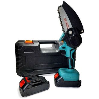 Trade Shop Trade Shop - Mini Motosierra Electrica De Doble Bateria 6 Maleta Lld