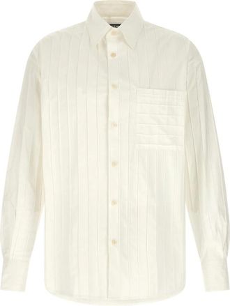 Jacquemus La Chemise Camargue Shirt - Heren - Casual Overhemden - Wit - L - Katoen - Overhemden