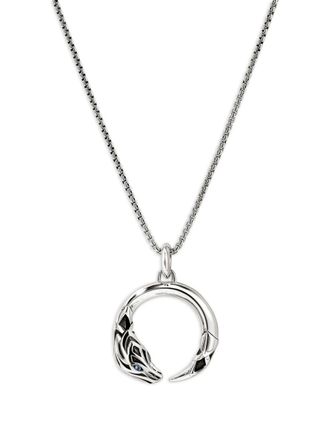John Hardy Collana Naga in argento sterling con zaffiro