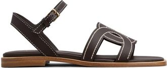 Tod's Kate leather sandals - women - Leather/Calf Leather/Calf Leather - 37 - Black