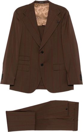 Gabriele Pasini Tailored Brown Pinstripe Suit