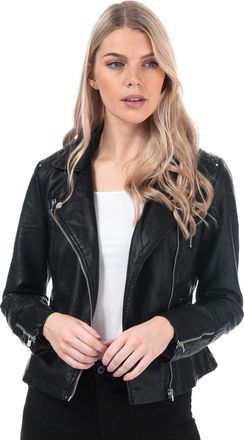 Only Dames/Dames Gemma Faux Leren Bikerjasje (Zwart)