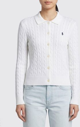 Polo Ralph Lauren Cardigan a polo in maglia di cotone Polo Ralph Lauren