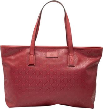 Gucci Pre-owned Tote Bags, female, Red, Size: ONE SIZE Pre-owned Tote Bag