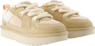 UGG Womens Lo Lowmel Sneaker Beige Calfskin