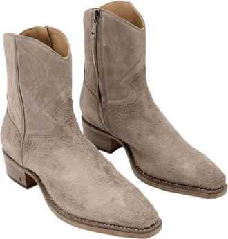 John Varvatos Walker Rancher Boot in Grey Sky at Nordstrom, Size 11.5