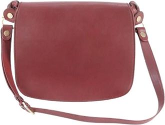 Cartier Pre-owned Cross Body Bags, female, Red, Size: ONE SIZE Pre-owned Vintage Leather Shoulder Bag