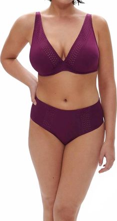 Simone P&eacute;r&egrave;le Hoya Underwire Plunge Bra In Blackberry