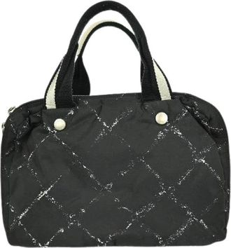 Chanel Pre-owned Handbags, female, Black, Size: ONE SIZE Pre-owned Nylon Handbag