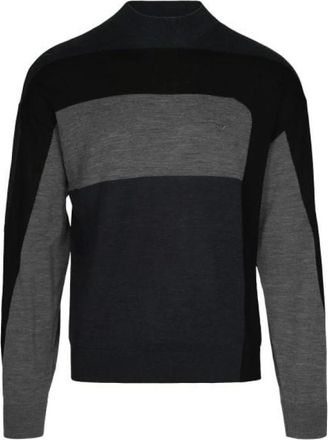 Emporio Armani Trui met ronde hals - Heren - Truien - Zwart - Maat: XL Wol