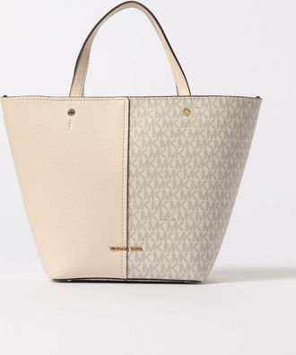 Michael Kors Borsa Flora Medium Michael Kors in pelle a grana con monogram MK stampato