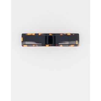 Alexandre de Paris Notre Dame Acetate Barette in Black Tortoiseshell at Nordstrom