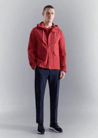 Mango Giacca cappuccio water repellent rosso - Uomo - XL - MANGO MAN