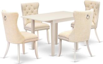 East West Furniture 5 Piece Dining Table Set