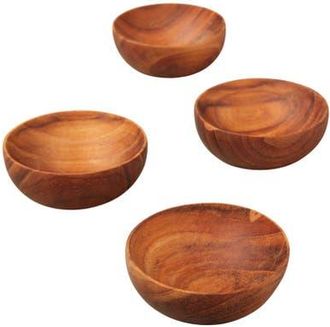 Be Home Teak Pinch Bowls - Set of 4 at Nordstrom