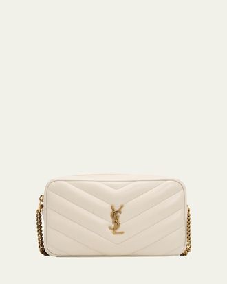 Saint Laurent LouLou YSL Chevron Quilted Crossbody Bag