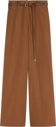 Max Mara Wide Trousers, female, Beige, Size: 2XS Pantalone lungo