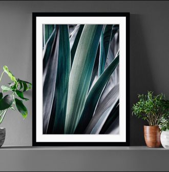 Queence Bild »Castiel« Blätter Kunst Pflanzen Pflanzenbilder