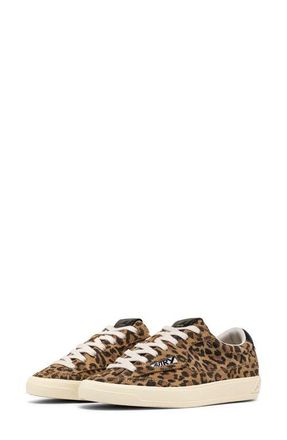 Autry Windscape Low Leather Sneaker in Leopard at Nordstrom, Size 12Us