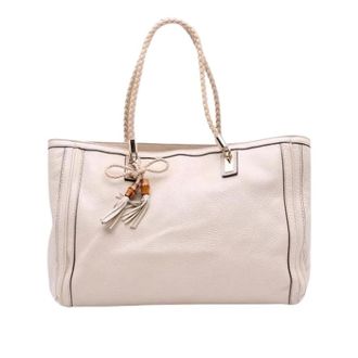 Gucci Pre-owned Tote Bags, female, White, Size: ONE SIZE Pre-owned Leather Tote