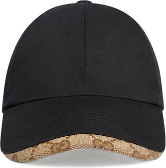 Gucci Black GG Logo Baseball Hat