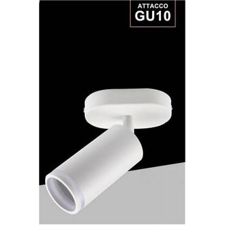 Trade Shop Trade Shop Traesio - Trade Shop - Applique Plafoniera Orientabile Da Soffitto Parete 1 Diffusore Lampada Gu10 Ts-1 - Blanco