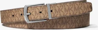 Michael Kors Reversible Signature Logo and Leather Belt