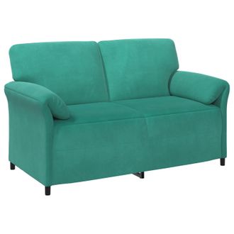 vidaXL Sof&aacute; De 2 Plazas Tuquesa 158 X 83 X 95 Cm Terciopelo Vidaxl